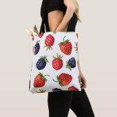 patroon rijpe bessen tote bag (Dichtbij)