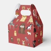 patroon rode achtergrond bedankdoosjes (Achterkant)