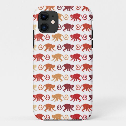 Patroon rode apen Case-Mate iPhone case (Achterkant)