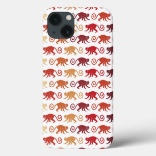 Patroon rode apen Case-Mate iPhone case
