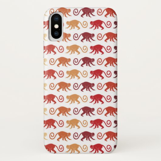 Patroon rode apen Case-Mate iPhone case (Achterkant)