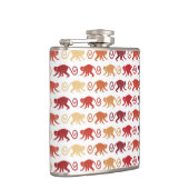 Patroon rode apen heupfles (Rechts)