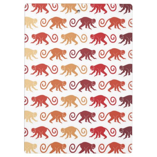 Patroon rode apen klembord (Achterkant)