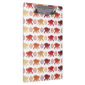 Patroon rode apen klembord (Rechts)