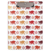 Patroon rode apen klembord (Voorkant)