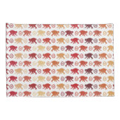 Patroon rode apen kussensloop (Achterkant-Rechts)