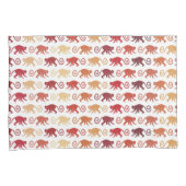 Patroon rode apen kussensloop (Voorkant-Rechts)