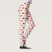 Patroon rode apen leggings (Rechts)