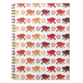 Patroon rode apen notitieboek (Voorkant)