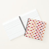 Patroon rode apen notitieboek (Binnen)