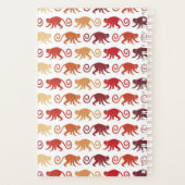 Patroon rode apen planner (Achterkant)