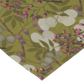 Patroon rode bessen en munten lange tafelloper (Hoek)