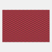 Patroon rode bijenkorven inpakpapier vel (Voorkant 3)