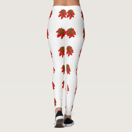 Patroon rode Chili Peppers Leggings (Achterkant)