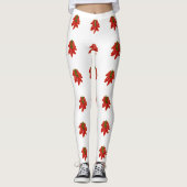 Patroon rode Chili Peppers Leggings (Voorkant)