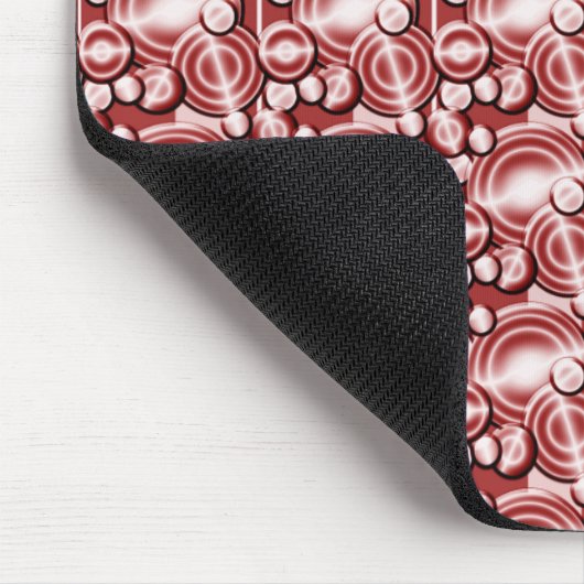 Patroon rode cirkels muismat (Hoek)