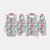 Patroon rode en groene Floral Bedankdoosjes (Uitgevouwen)