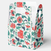 Patroon rode en groene Floral Bedankdoosjes (Geopend)