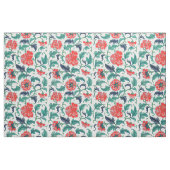 Patroon rode en groene Floral Stof (Fat Quarter)