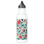 Patroon rode en groene Floral Waterfles (Links)