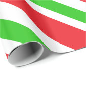 Patroon rode en groene strepen cadeaupapier (Rol Hoek)