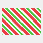 Patroon rode en groene strepen inpakpapier vel (Voorkant 2)