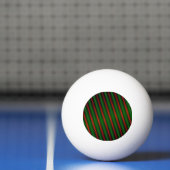 Patroon rode en groene strepen/lijnen pingpongbal (Net)