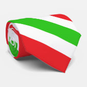 Patroon rode en groene strepen stropdas (Opgerold)