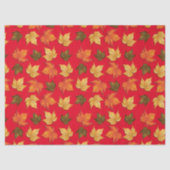 Patroon rode en Herfst kleurenlakens Tissuepapier (Voorkant)