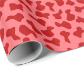 Patroon rode en roze Abstracte vormen Cadeaupapier (Rol Hoek)