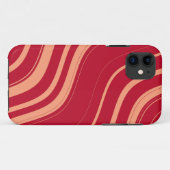 Patroon rode en roze avy Stripes Case-Mate iPhone Case (Achterkant (horizontaal))