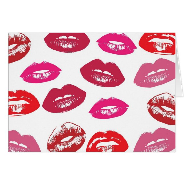 Patroon rode en roze lips (Voorkant Horizontaal)