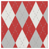 Patroon rode en witte argyle stof (Close Up)