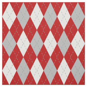 Patroon rode en witte argyle stof