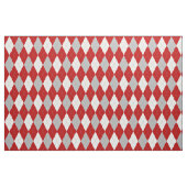 Patroon rode en witte argyle stof (Fat Quarter)