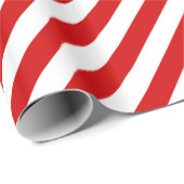 Patroon rode en witte diagonale strepen cadeaupapier (Rol Hoek)