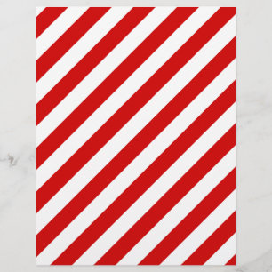 Patroon rode en witte diagonale strepen flyer