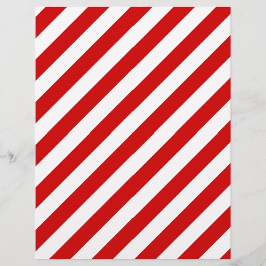 Patroon rode en witte diagonale strepen flyer (Voorkant)