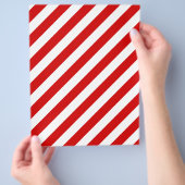 Patroon rode en witte diagonale strepen flyer (Hand)