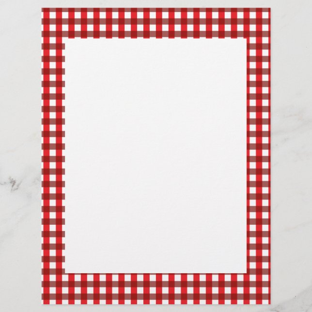 Patroon rode en witte gingham (Voorkant)