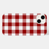 Patroon rode en witte gingham Case-Mate iPhone case (Achterkant (horizontaal))