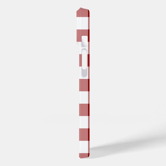 Patroon rode en witte gingham Case-Mate iPhone case (Achterkant / Links)