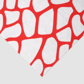 Patroon rode en witte Giraffe Tissuepapier (Detail)