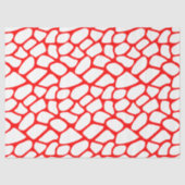 Patroon rode en witte Giraffe Tissuepapier (Voorkant)