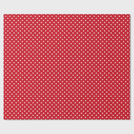 Patroon rode en witte poka cadeaupapier (Vlak)
