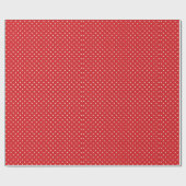 Patroon rode en witte poka Dots Cadeaupapier (Vlak)
