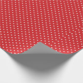 Patroon rode en witte poka Dots Cadeaupapier (Hoek)