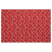 Patroon rode en witte poka Dots Stof (Fat Quarter)