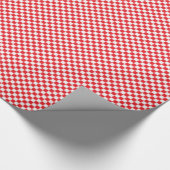 Patroon rode en witte schaakplaat cadeaupapier (Hoek)
