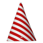 Patroon rode en witte streep feesthoedjes (Rechts)